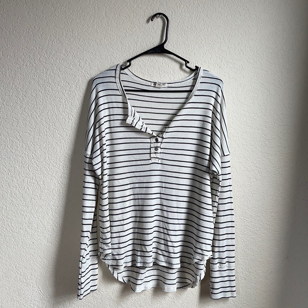 Black and white striped long sleeve